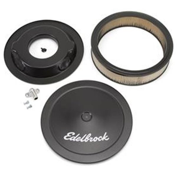 Edelbrock EDELBROCK 1223 Pro-Flo Black Finish 3 In. Round Air Filter Element With 14 In. Diameter E11-1223